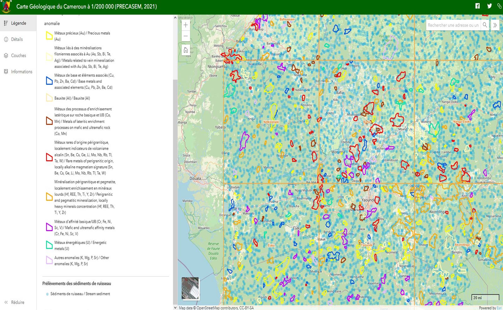 Le système d'informations géologiques et minières du Cameroun est une plateforme interactive de consultation de données. Lors de sa mise en place, six personnes ont été formées à son utilisation. © BRGM