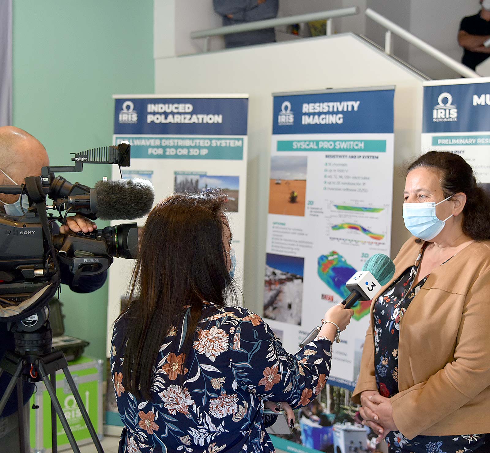 Frédérique Vidal, ministre de la Recherche, en visite au BRGM à Orléans. © BRGM