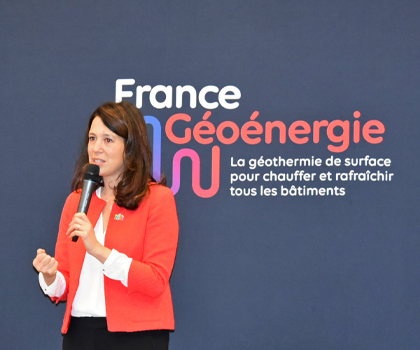  Lancement de France Géoénergie lors du salon des Maires, une initiative des acteurs de la ville pour accélérer le déploiement de la géothermie de surface. © BRGM