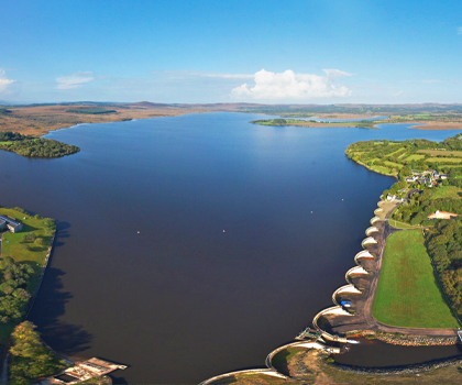 Saint-Michel reservoir in Brennilis. © EPAGA