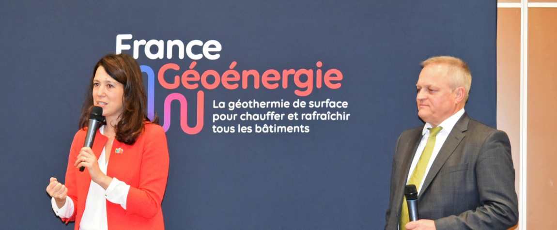  Lancement de France Géoénergie lors du salon des Maires, une initiative des acteurs de la ville pour accélérer le déploiement de la géothermie de surface. © BRGM