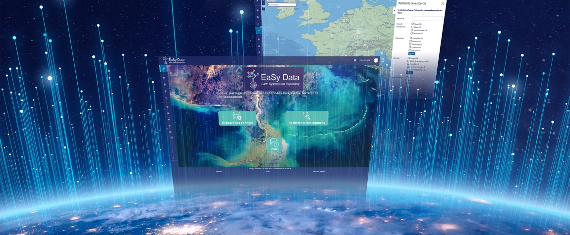 L'entrepôt national de données "EaSy Data" a pour but de centraliser, organiser et partager les nombreuses données dîtes orphelines sur la thématique de l'environnement et du système Terre. © BRGM