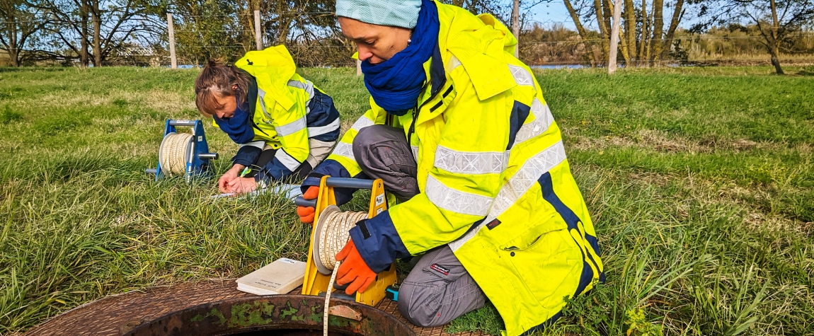 The national piezometric network, which includes MétéEAU Nappes, has 1,600 real-time groundwater level monitoring points, as shown here in the Pays de la Loire region. © brgm