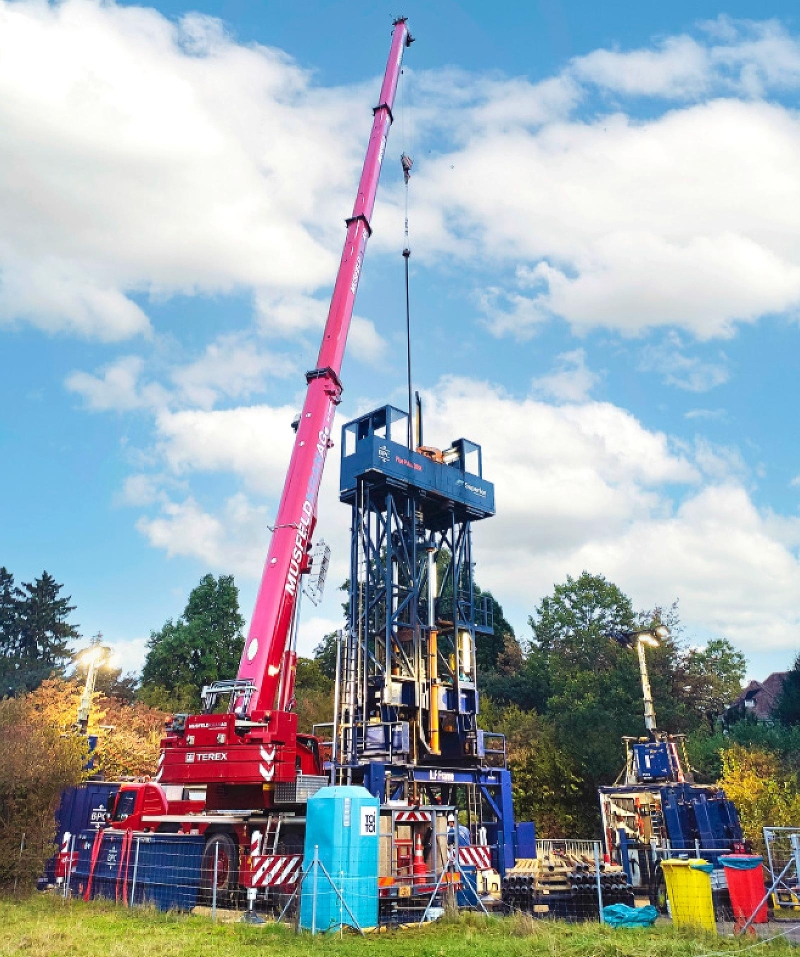 Intervention de réhabilitation complexe avec « snubbing unit » en Suisse. © CFG