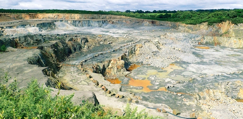 Andalusite quarry in Glomel, operated by IMERYS (Côtes d'Armor). © BRGM - N. Charles