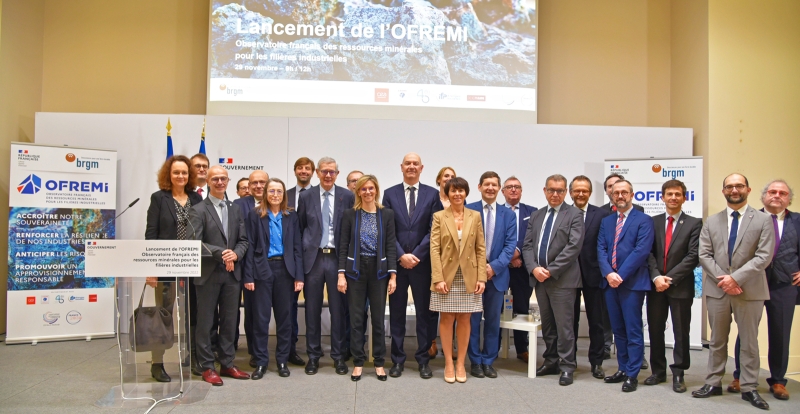 Mineral Resources for Industrial Sectors (OFREMI) was officially launched in Paris in the presence of the Minister for the Energy Transition, Agnès Pannier-Runacher and the Industry Minister Roland Lescure