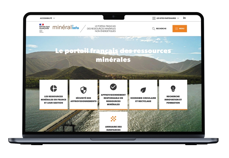 Capture d'écran du site : https://www.mineralinfo.fr/fr