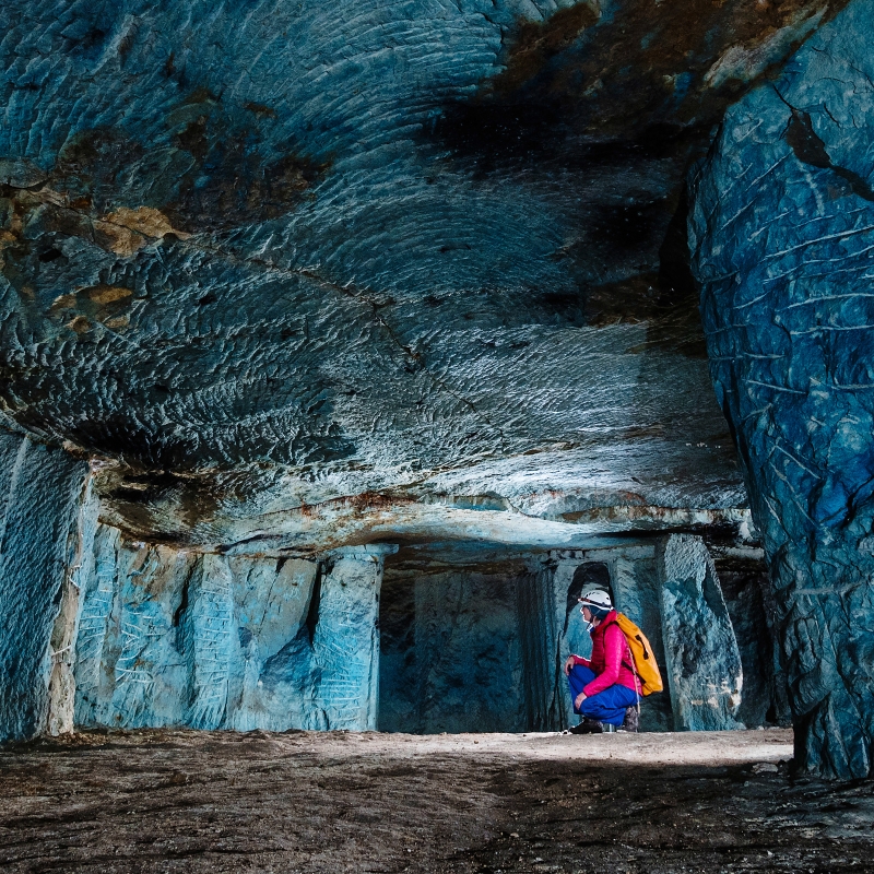 Former underground tufa quarry.(Indre, France, 2023). © BRGM - Silvain Yart