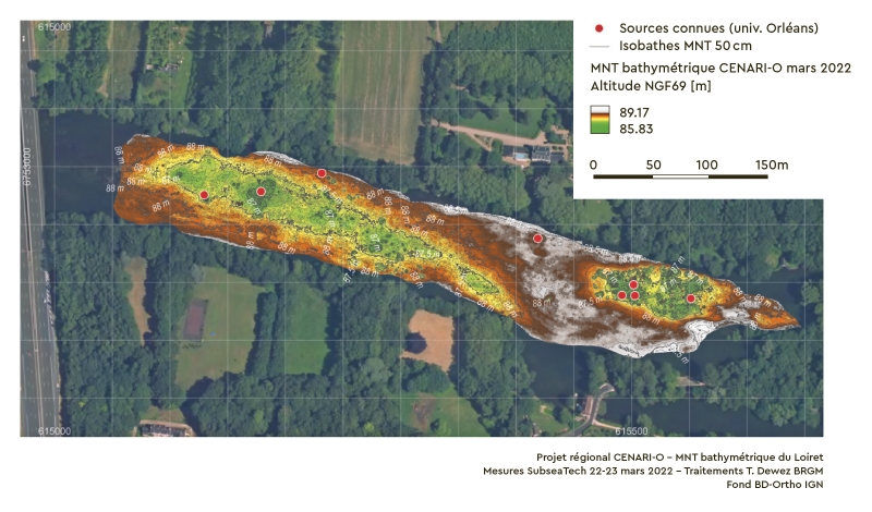 Location of low-lying areas in the Tacreniers basin, on the Loiret river. © BRGM – T. Dewez