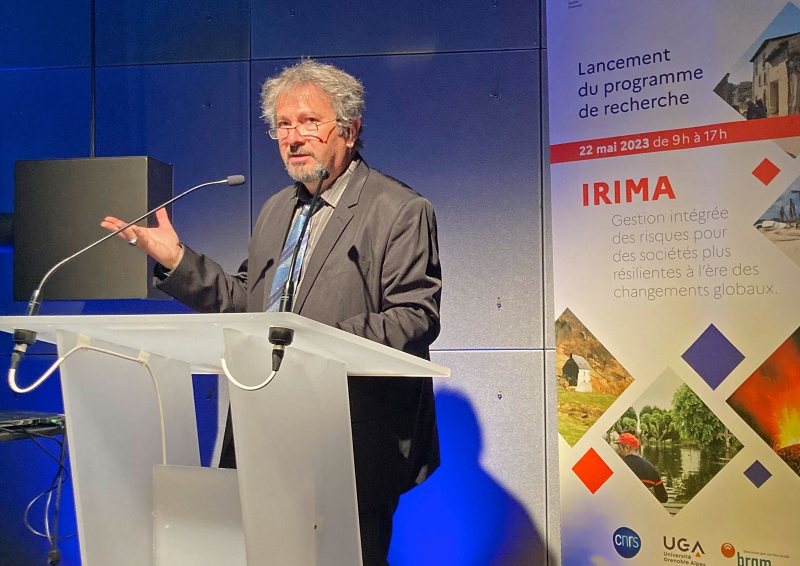 The IRiMa research programme (Integrated Risk Management for more resilient societies in an era of climate change) was launched on 22 May 2023 at the Cité des Sciences et de l’Industrie in Paris. The programme is co-led by BRGM, CNRS and the University of Grenoble-Alps. © BRGM - P. Vassal