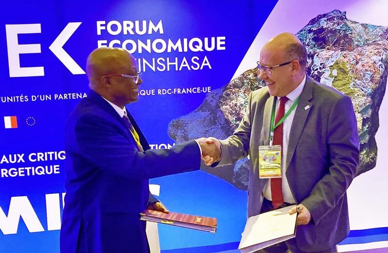 Partnership agreement between brgm and the geological survey of the democratic republic of congo