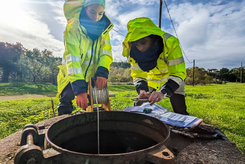 Le BRGM suit le niveau des nappes phréatiques à travers le réseau national piézométrique, comme ici à Saint-Antonin-Noble-Val, dans le Tarn-et-Garonne. © BRGM