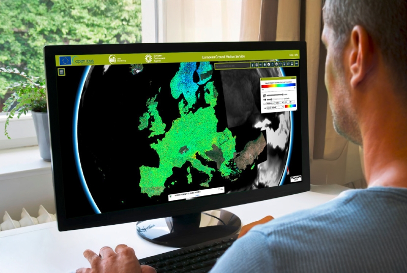 Le BRGM a été le premier organisme à utiliser, à cette échelle, le service EGMS de Copernicus, le programme d’observation de la Terre de l’Union européenne. © BRGM