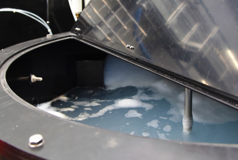 BRGM has developed a process using “rheofluidifying” liquids to extract PFAS from contaminated soils. © BRGM