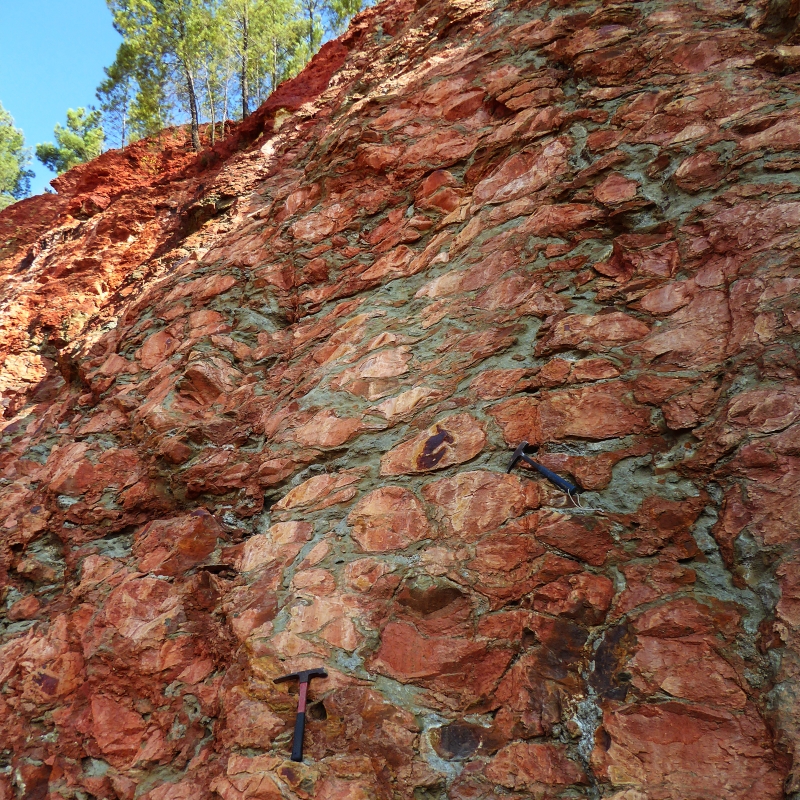 Network of mineralised fractures in the San Miguel open-pit mine, Spain © BRGM - Johann Tuduri