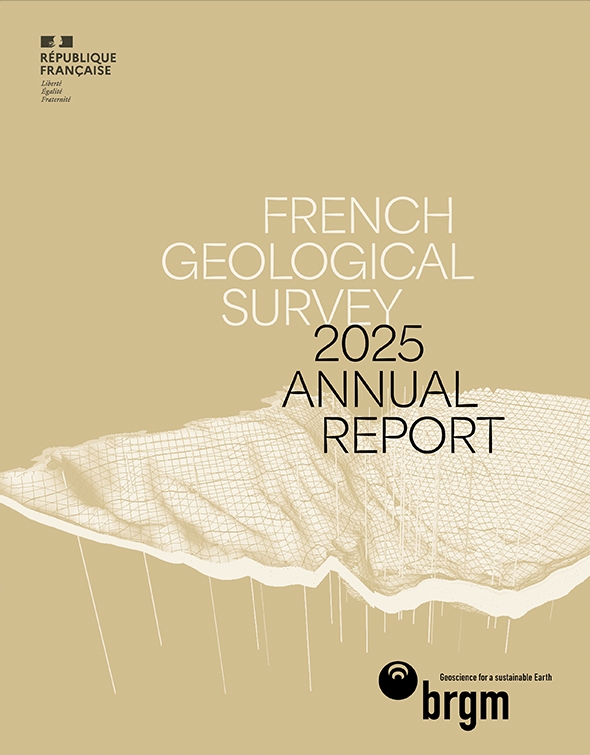 Cover of 2025 annual report French geological survey