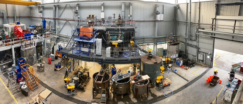 Plat’inn is a testing platform for conducting pilot operations in mineral processing, hydrometallurgy and biohydrometallurgy. In June 2025, it was made available for&nbsp;the&nbsp;LITHOS project. © brgm