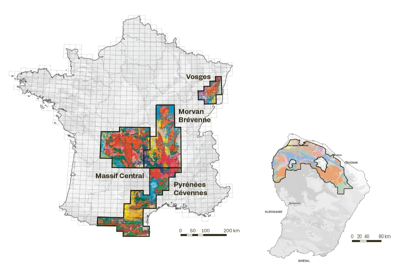 Five areas in mainland France and French Guiana are being investigated as part of a project to update the national mineral resources inventory. ©&nbsp;BRGM
