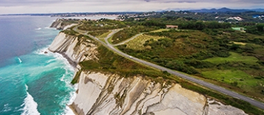 Drone surveillance of the cliffs along the coastal road in Urrugne.  © Observatoire de la Côte Aquitaine / Com’ by AVM